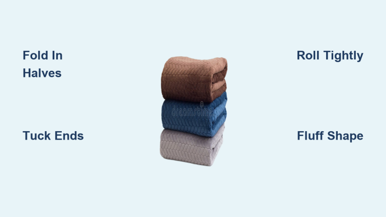 How to Fold a Blanket Like a Pillow: Quick Steps