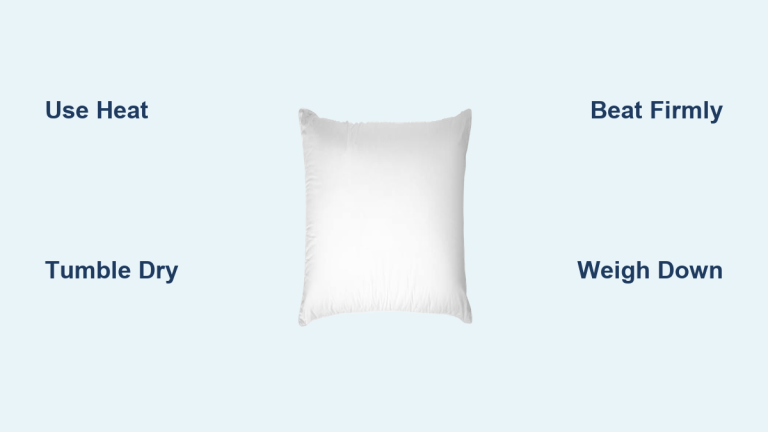 How to Flatten a Pillow Fast: Quick Tips