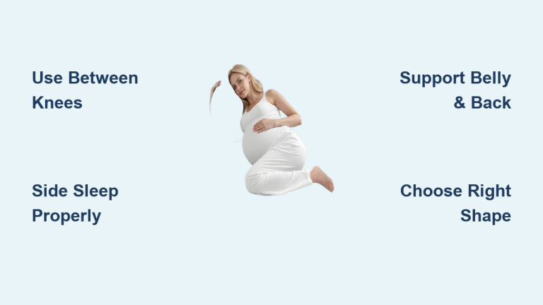 How to Use a Pregnancy Pillow for Hip Pain Relief