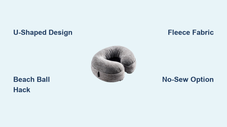 How to Make a Travel Pillow: Easy DIY Guide