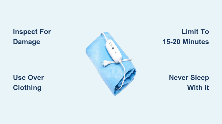 How to Use an Electric Heating Pad