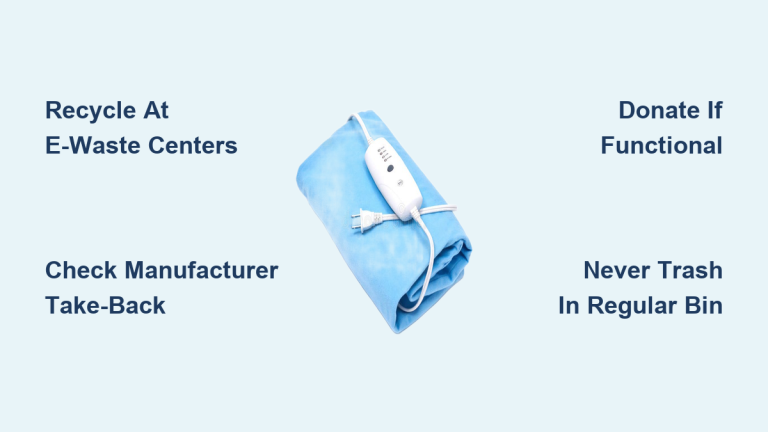 How to Dispose of Electric Heating Pad