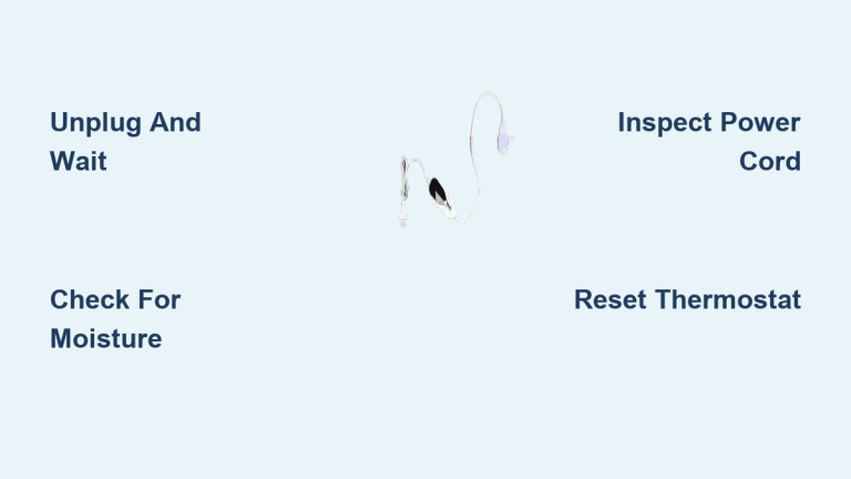 Fix Heating Pad Blinking Light Issue