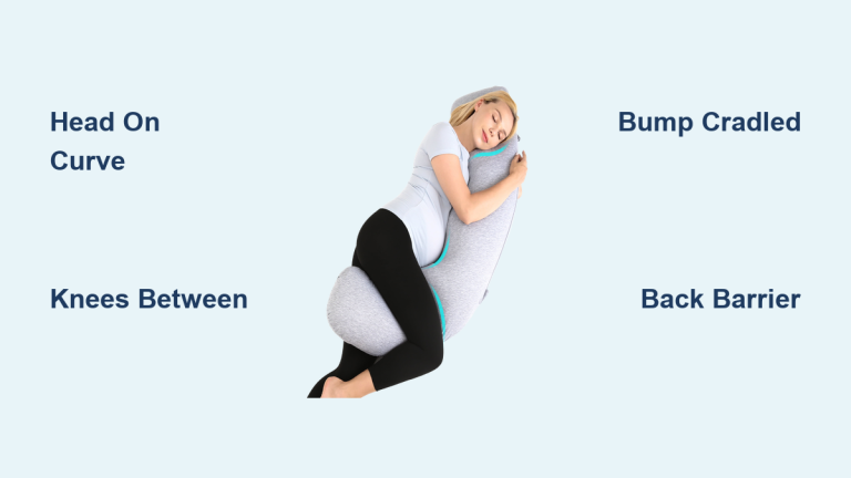 How to Sleep With J Shaped Pregnancy Pillow