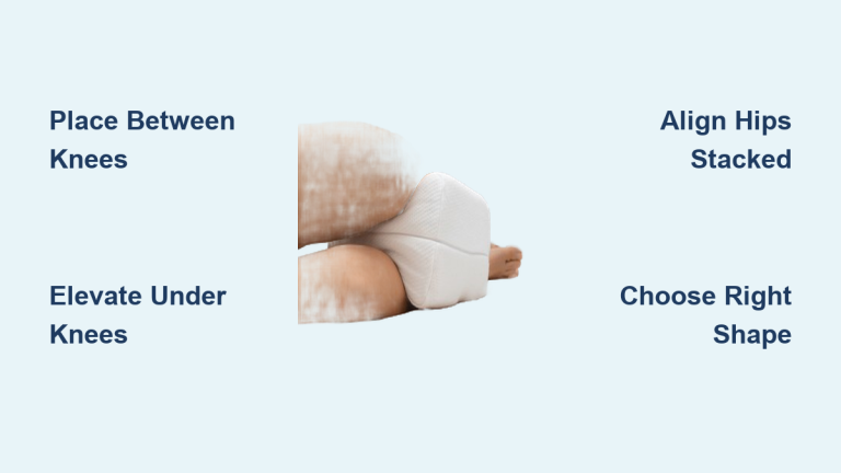 How to Use Knee Support Pillow