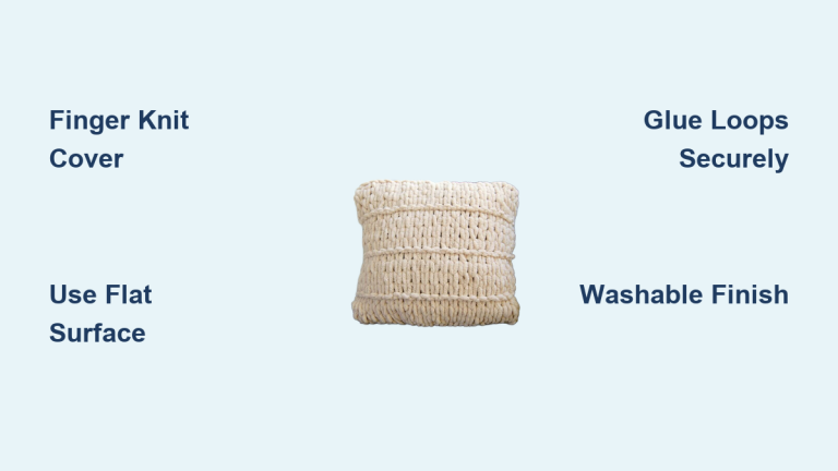 How to Make a Loop Yarn Pillow