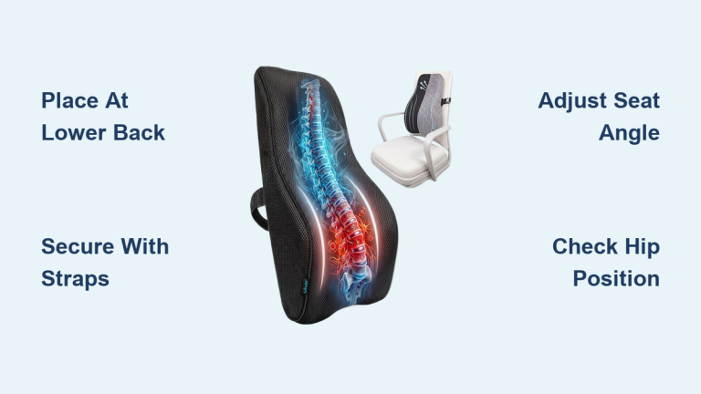 How to Use Lumbar Support Pillow in Car