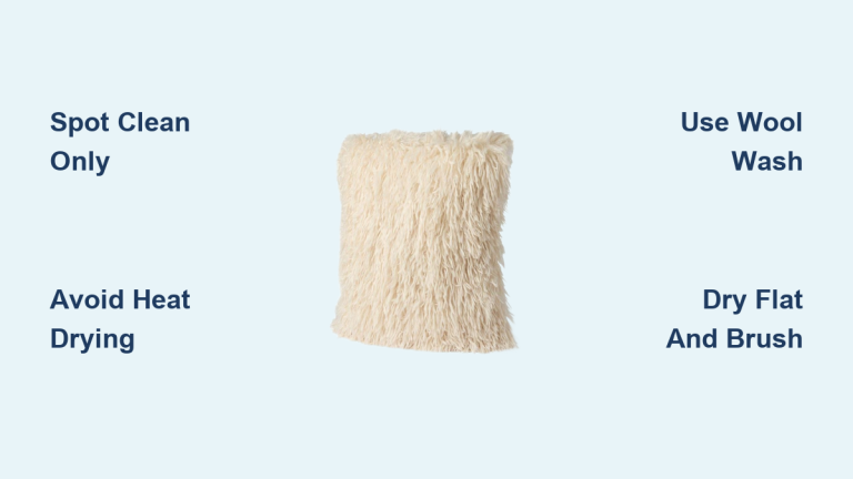 How to Clean Mongolian Fur Pillow