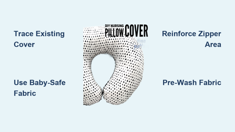 How to Make a Nursing Pillow Cover
