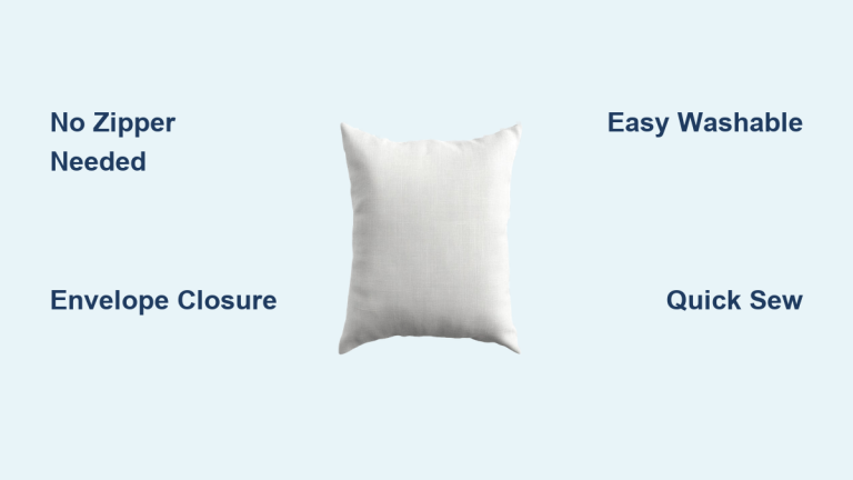 How to Make Pillow Cover No Zipper