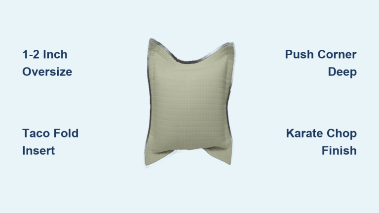 How to Fill Pillow Shams