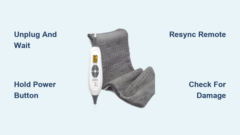 How to Reset Pure Enrichment Heating Pad
