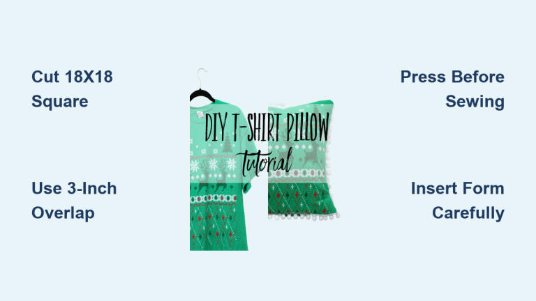 How to Sew a Shirt Pillow: Quick Steps
