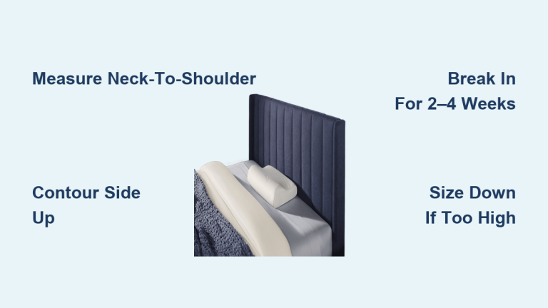 How to Sleep on Tempur-Pedic Neck Pillow