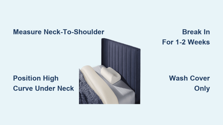 How to Use Tempur-Pedic Neck Pillow